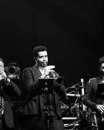 Trio de metais da Black SP: trompete, trombone e saxofone